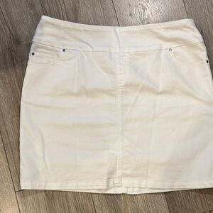 Classic White Women's Denim Skort